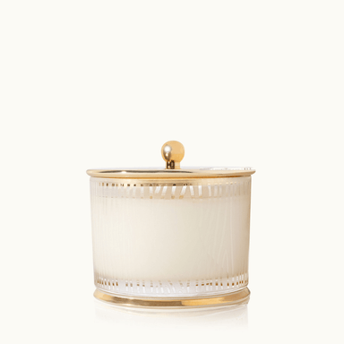 Thymes Frasier Fir Gilded Frosted Wood Grain Candle - Thymes
