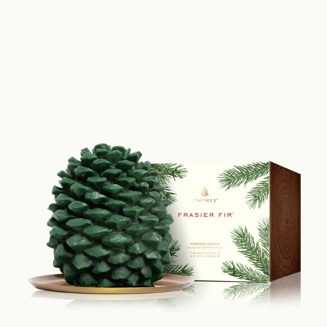 Thymes Frasier Fir Petite Molded Pinecone Candle - Thymes