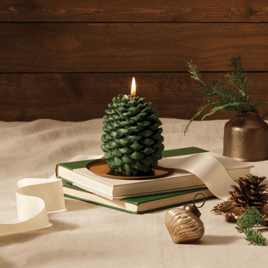 Thymes Frasier Fir Petite Molded Pinecone Candle - Thymes