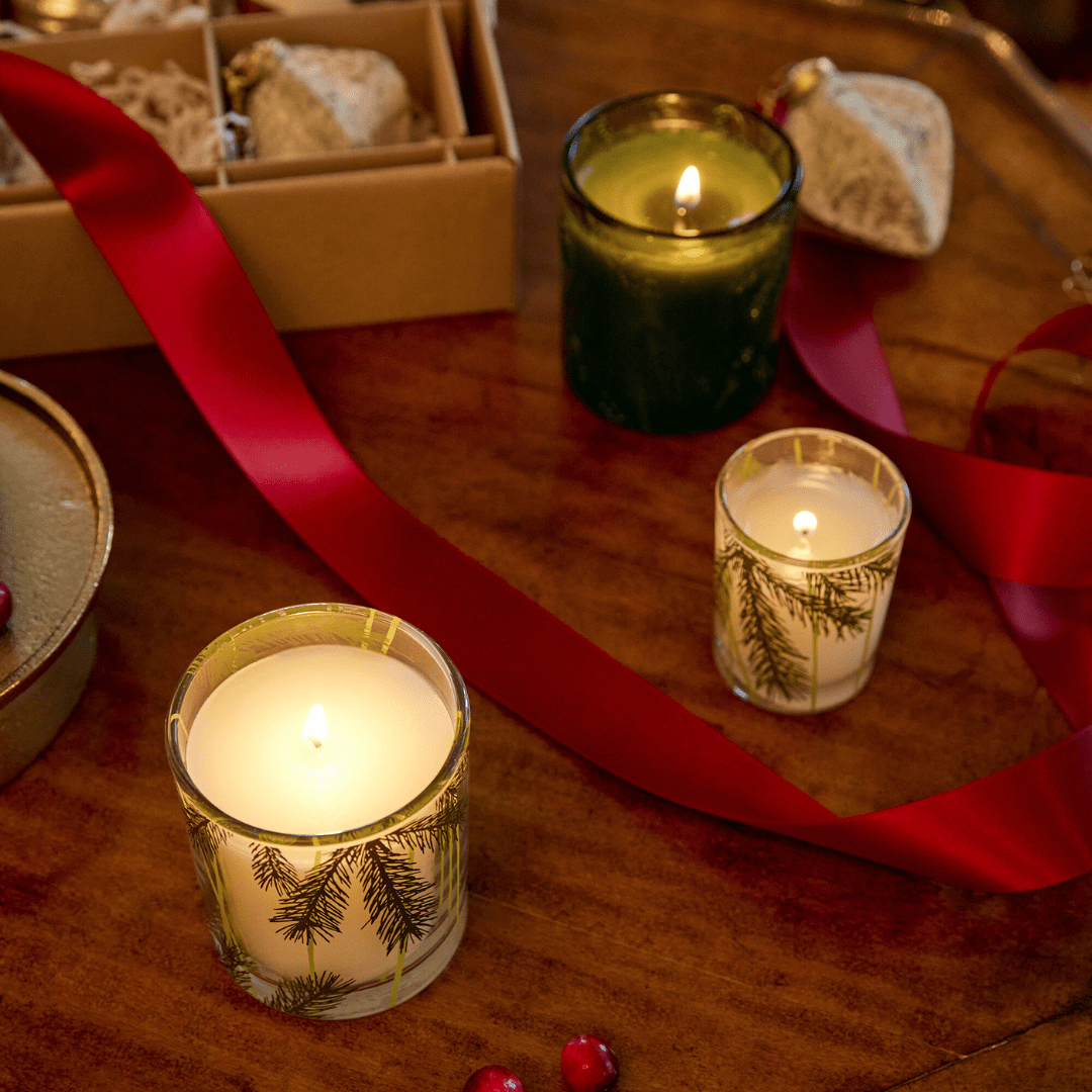 Thymes Frasier Fir Pine Needle Votive Candle - Thymes