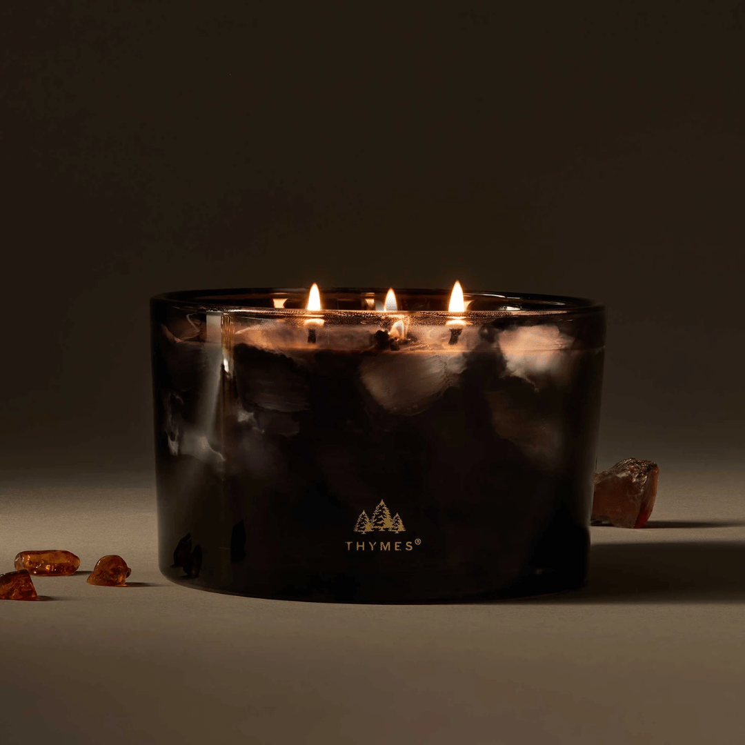 Thymes Large 3 - Wick Poured Candle - Noir Woods - Thymes