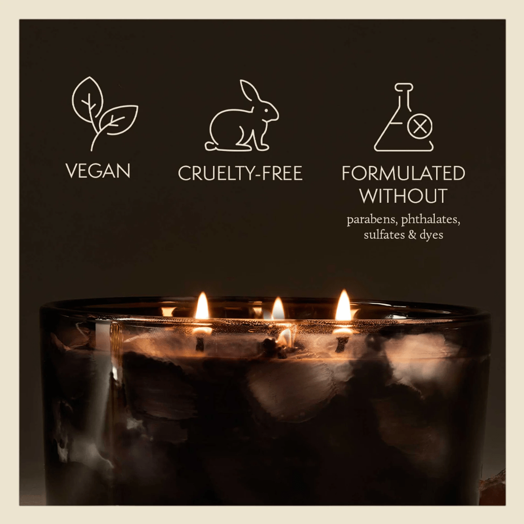 Thymes Large 3 - Wick Poured Candle - Noir Woods - Thymes