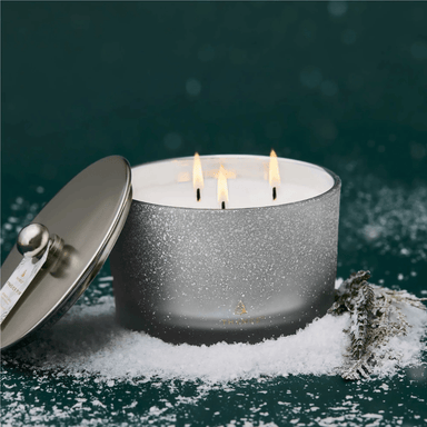 Thymes Large Poured Candle - 3 - Wick Flocked - Thymes