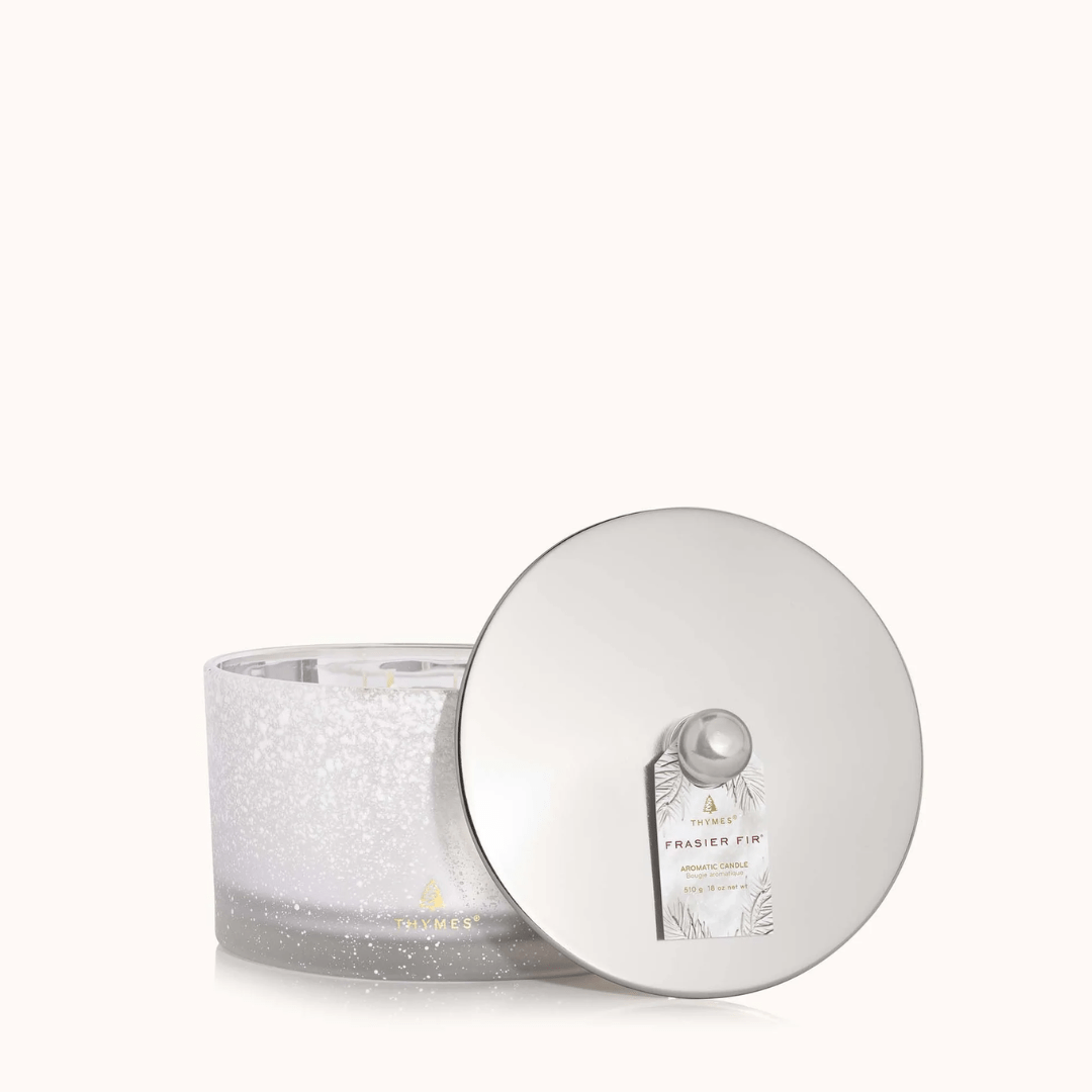 Thymes Large Poured Candle - 3 - Wick Flocked - Thymes