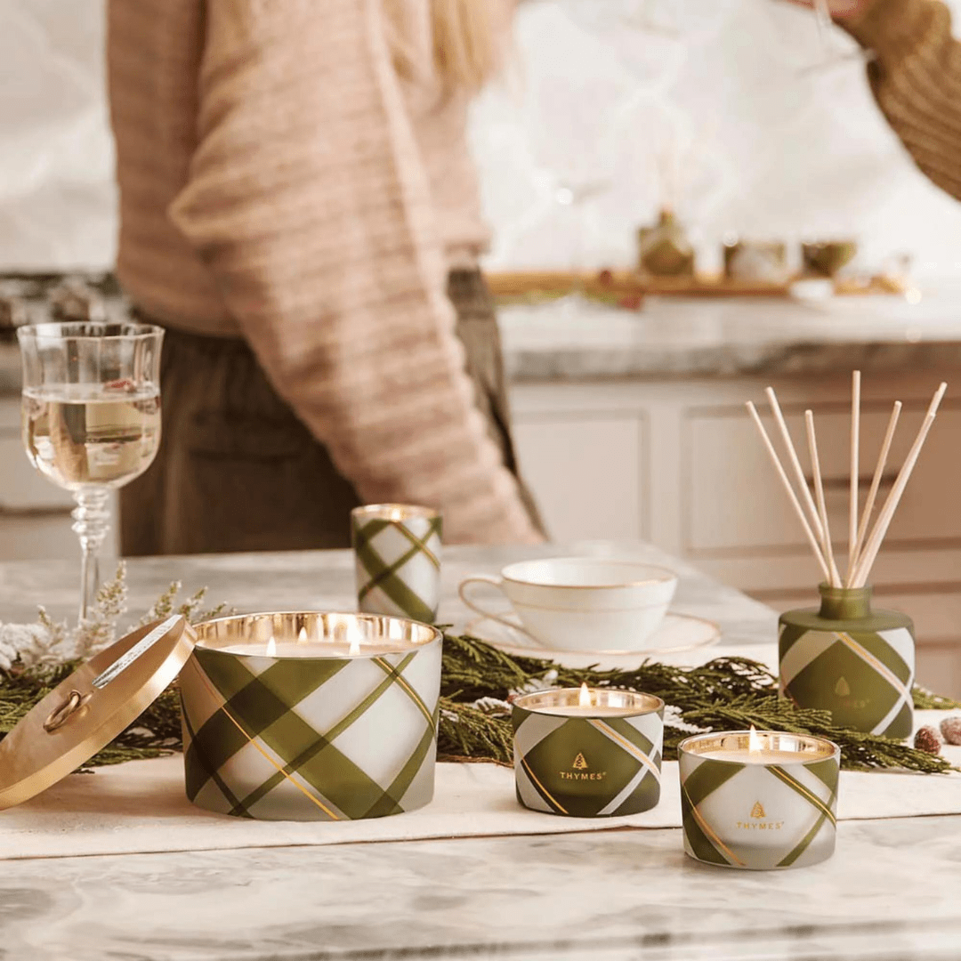 Thymes Petite Reed Diffuser - Plaid - Thymes