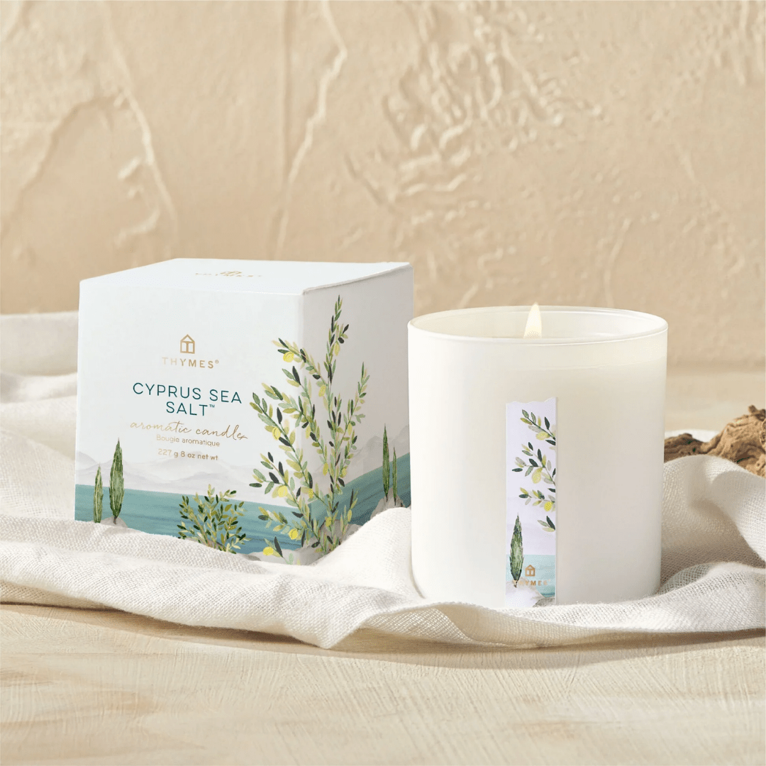 Thymes Poured Candle - Cyprus Sea Salt - Thymes