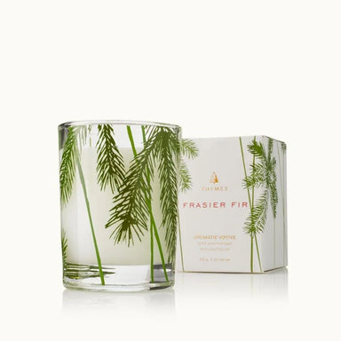 Thymes Tidings Boxed Votive 2oz In Frasier Fir - Thymes
