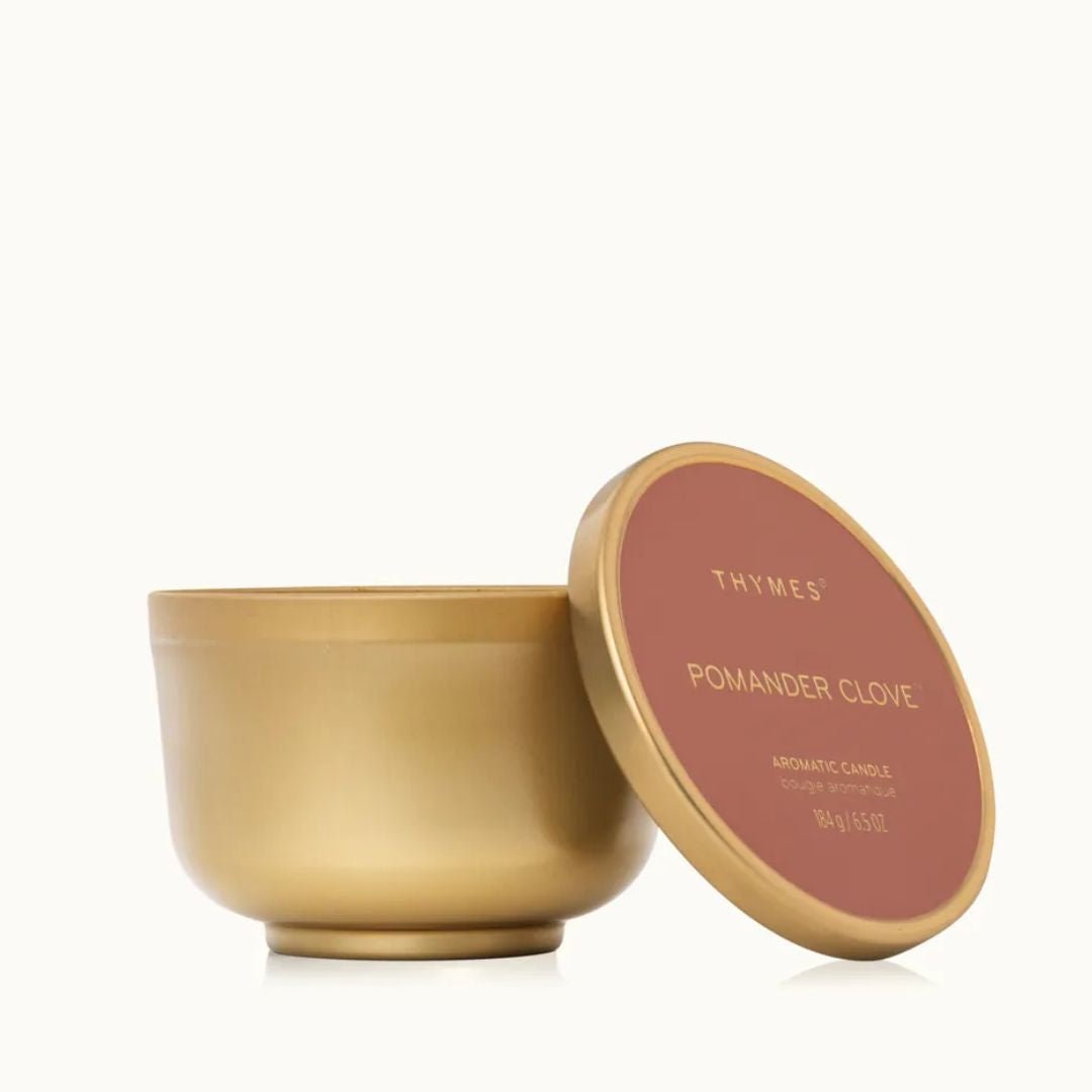 Thymes Universal Tin Candle In Pomander Clove - Thymes