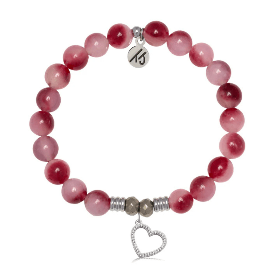 T.Jazelle Beautiful Soul Charm Bracelet - Cherry Jade - T. Jazelle