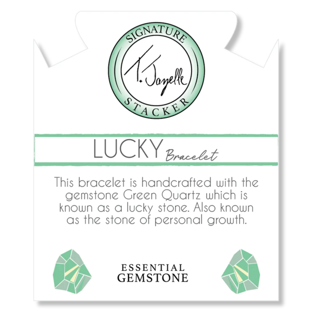 T. Jazelle Lucky Bracelet - Green Quartz