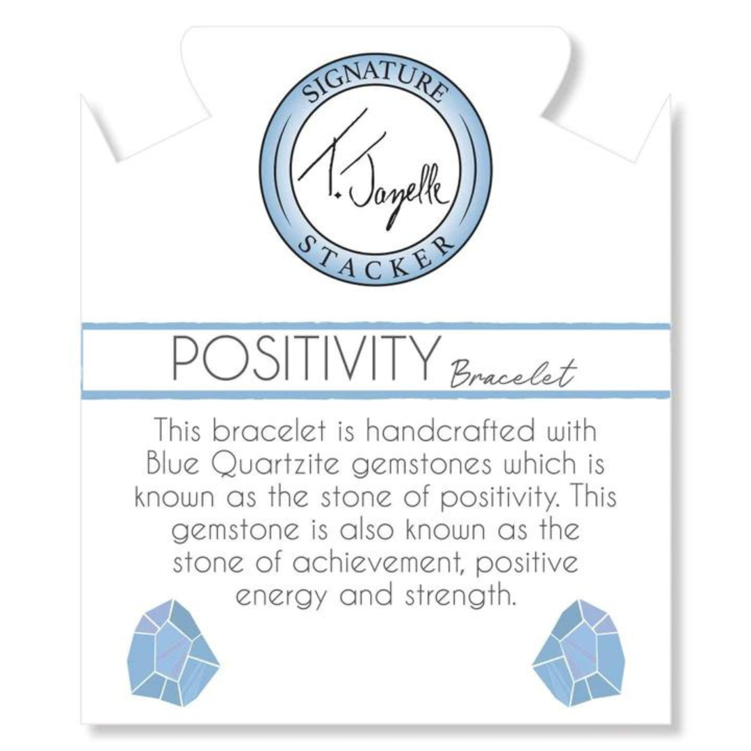 T. Jazelle Positivity Bead Bracelet - Blue Quartzite