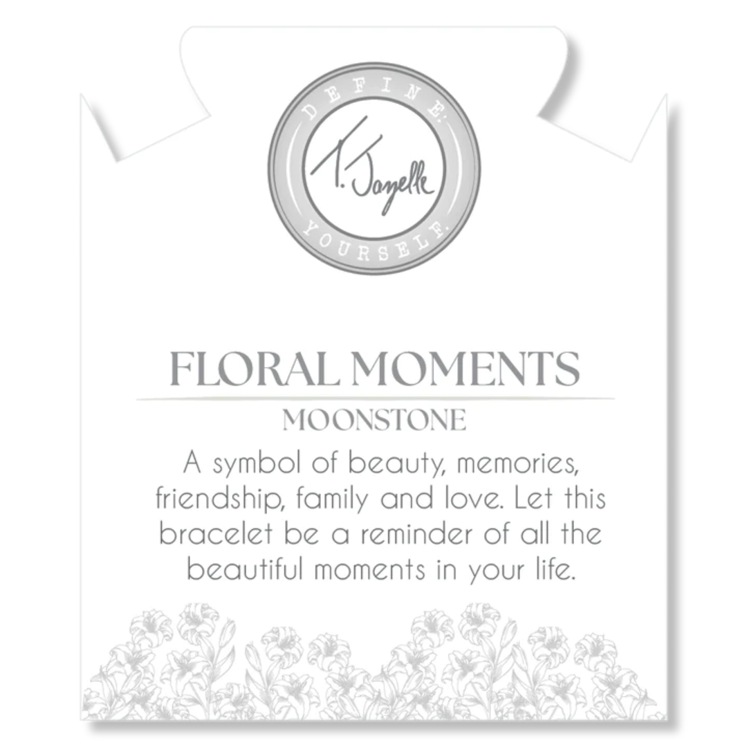 T. Jazelle Floral Moments Bead Bracelet - Lilly Moonstone