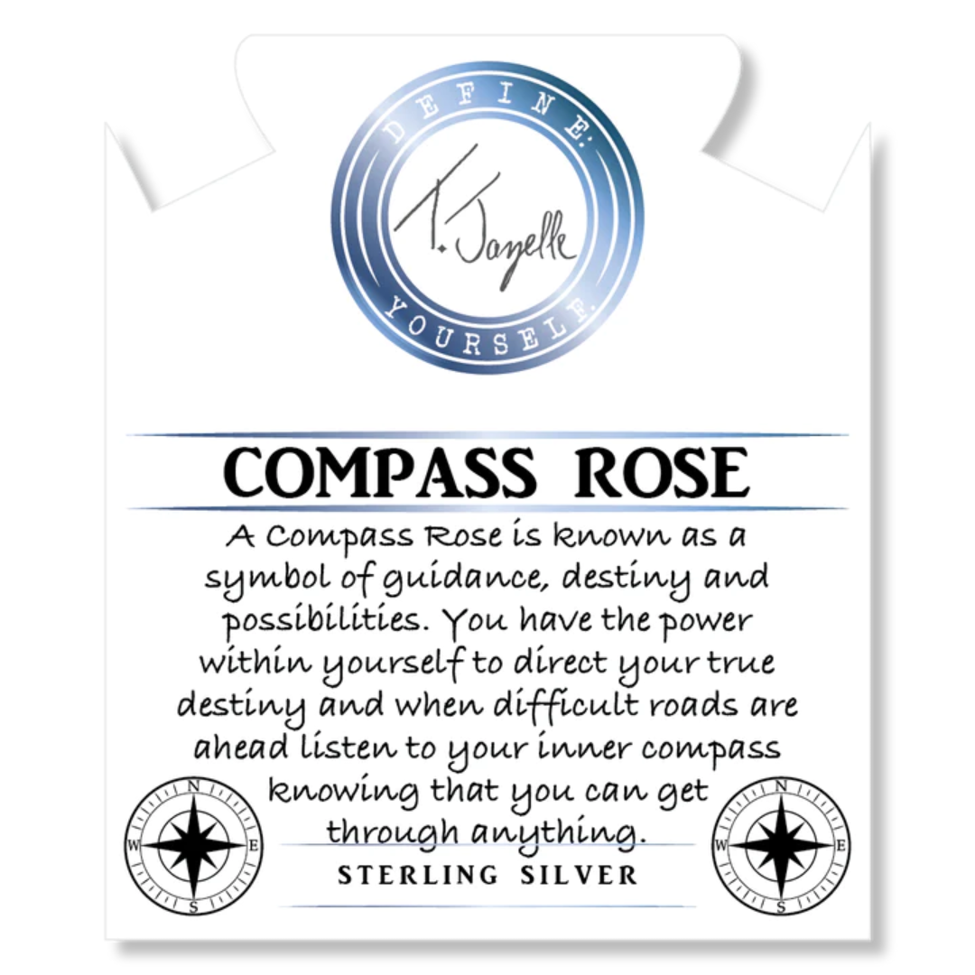 T. Jazelle Compass Rose Charm Bracelet - Green Quartz