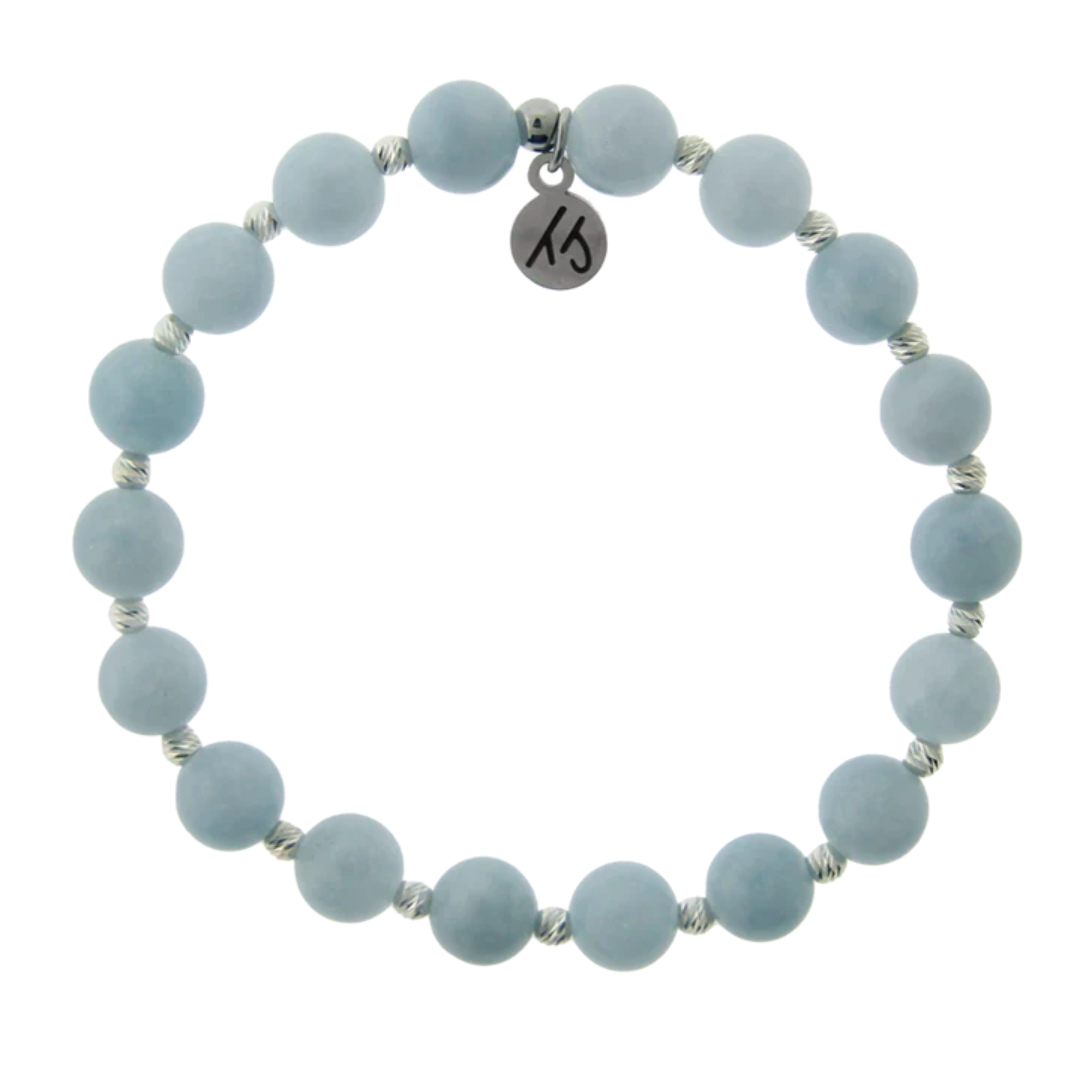 T. Jazelle Mindfulness Bracelet - Light Blue Quartz