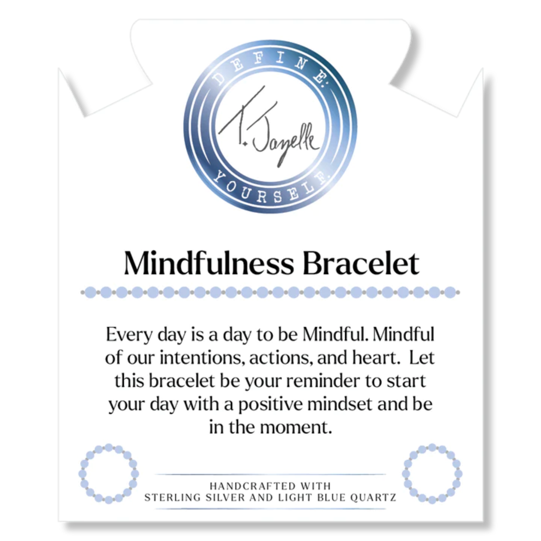 T. Jazelle Mindfulness Bracelet - Light Blue Quartz