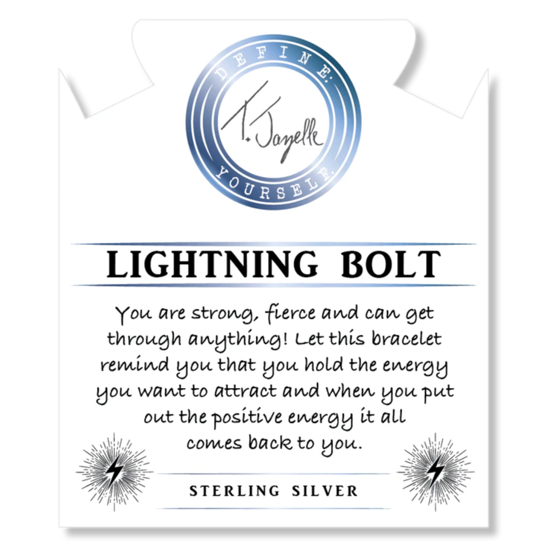 T. Jazelle Lightning Bolt Charm Bracelet - Moonstone