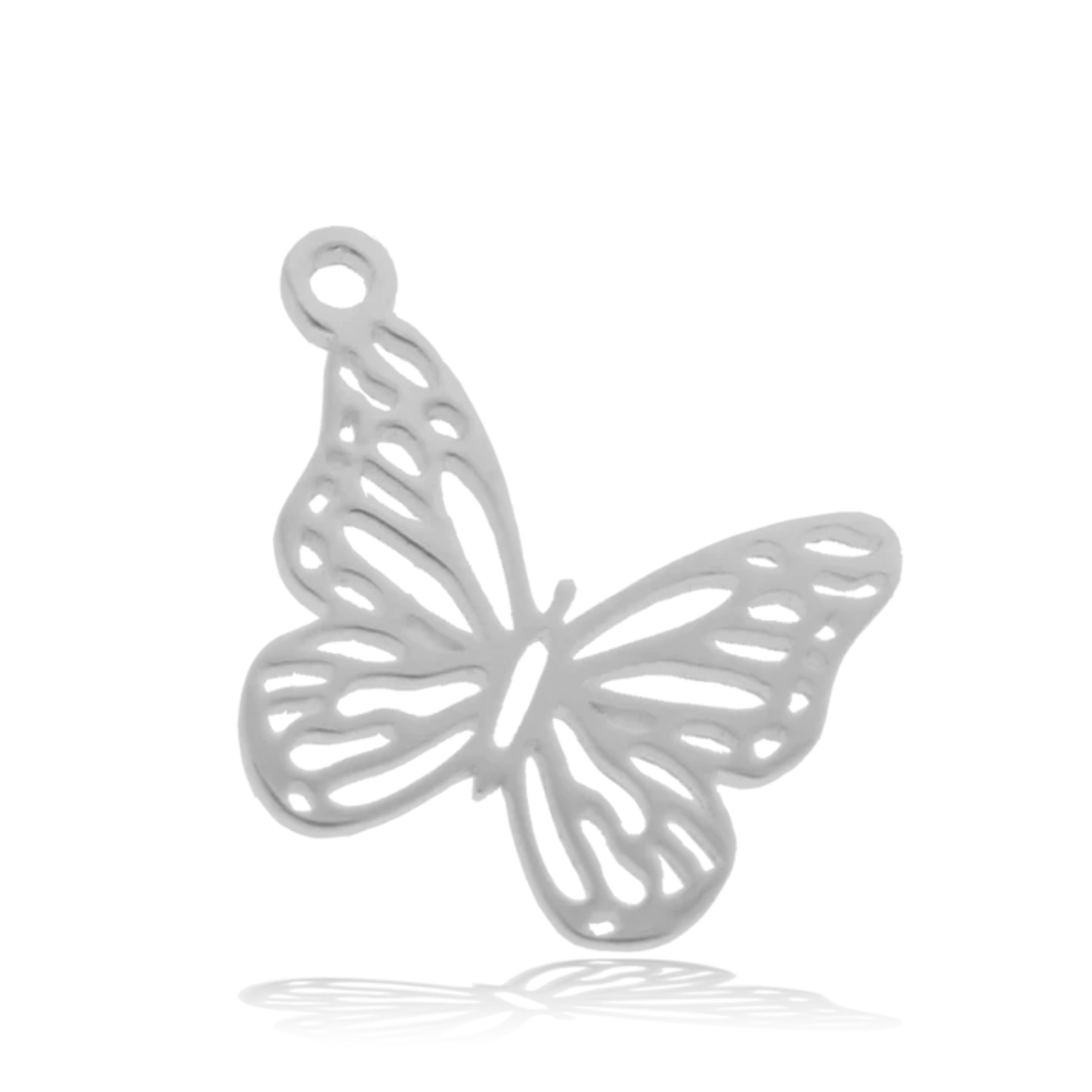 T. Jazelle Butterfly Charm Bracelet - Pink Jade