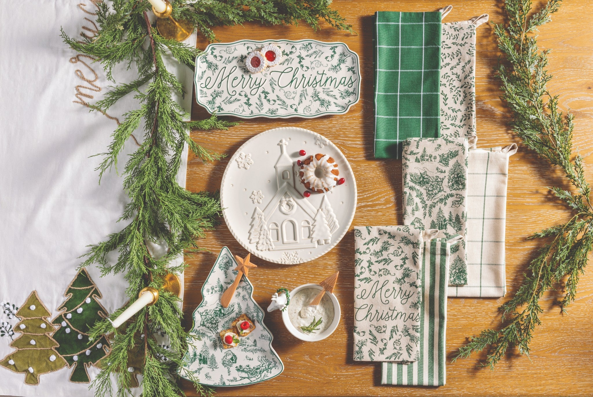 Toile Tree Platter Set - Mud Pie