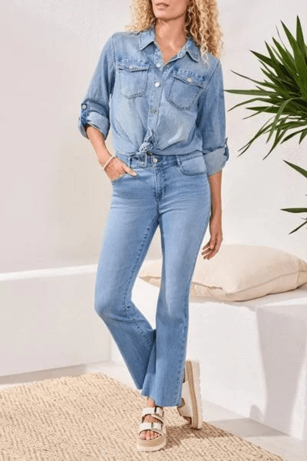 Tribal Audrey Hugging Flare Jeans - Tribal Sportswear