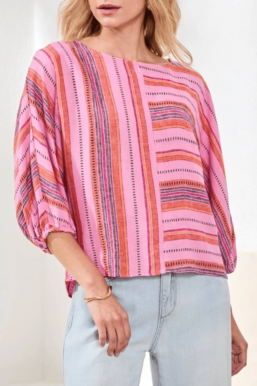Tribal Boat Neck Dolman SLV Blouse - Tribal Sportswear