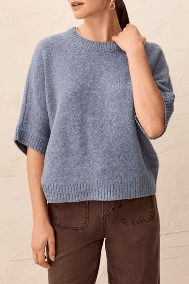 Tribal Lofty Extended Sleeve Sweater- Denim - Tribal Sportswear