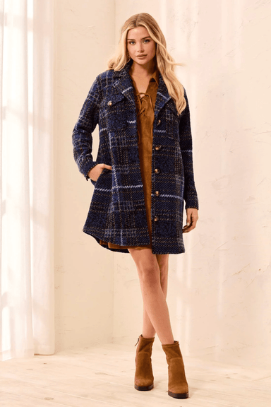 Tribal Notch Collar Jacket- Electric Blue - Tribal Sportswear