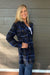 Tribal Notch Collar Jacket In Electric Blue - Tribal Sportswear