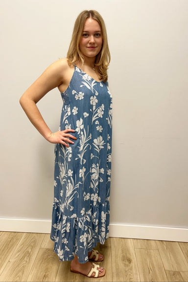 Tribal Sportswear Maxi Dress with Bottom Frill - Tribal Sportswear