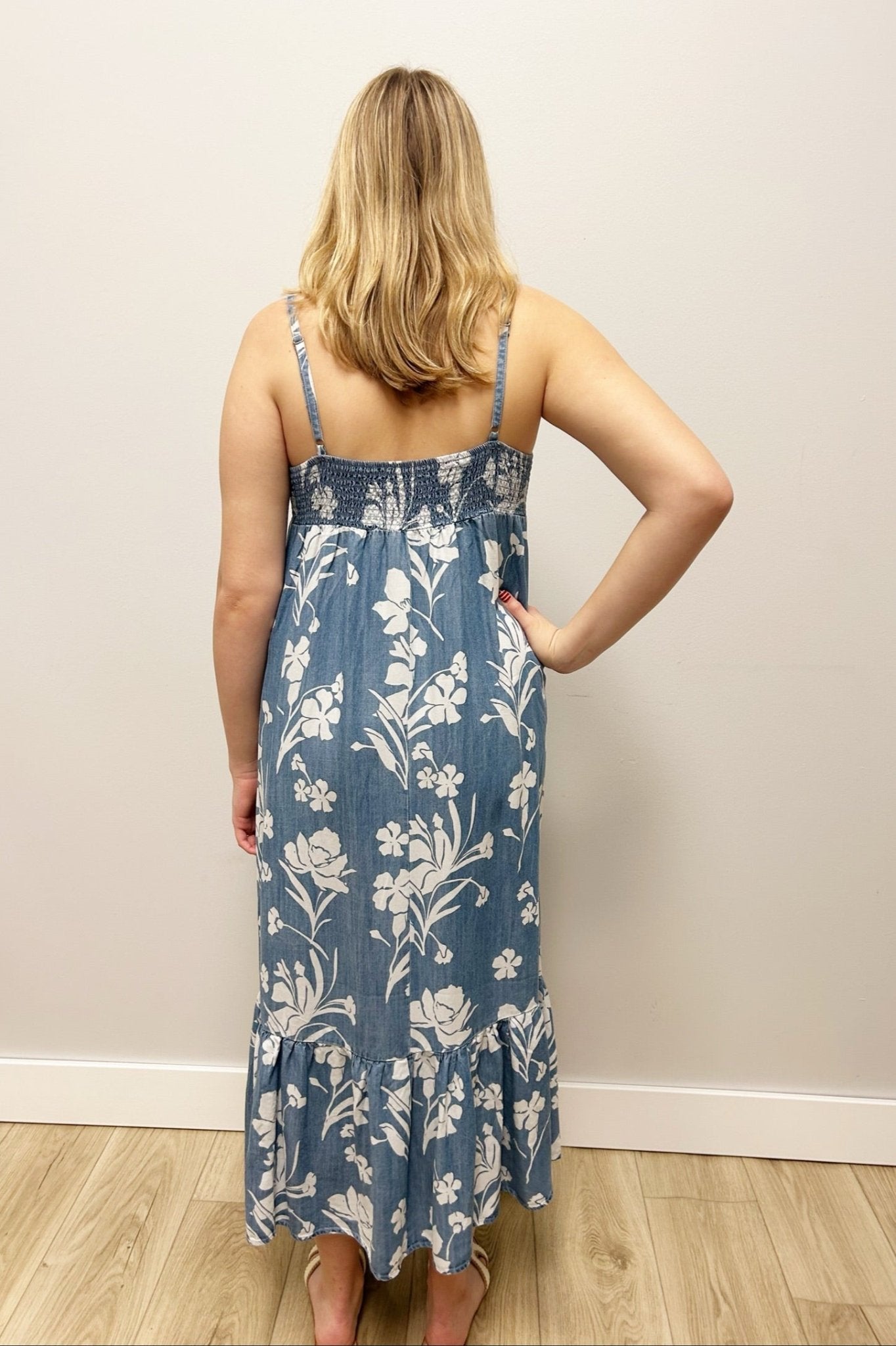 Tribal Sportswear Maxi Dress with Bottom Frill - Tribal Sportswear