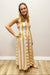 Tribal Sportswear Maxi Dress with Inserts & Sash - Tribal Sportswear