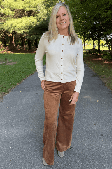 Tribal Sportswear Wear 2 Ways Top Cardi In Cream - Tribal Sportswear