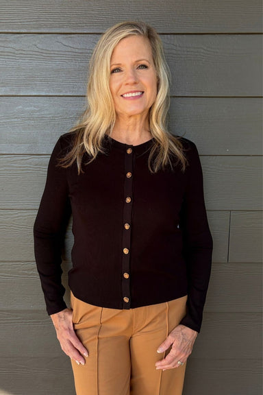 Tribal Wear Two Ways Top/Cardi- Black - Tribal Sportswear