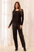 Tribal Wear Two Ways Top/Cardi- Black - Tribal Sportswear