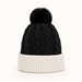 Two Tone Braided Cable Knit Beanie - Very Moda