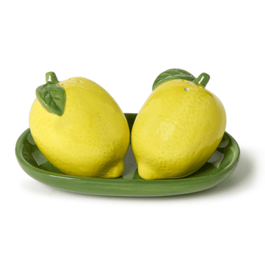 Two's Company Lemon S+P Set on Tray - Two's Company