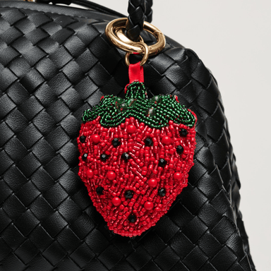 Urban Expressions Berri Keychain Charm - Strawberry - Urban Expressions