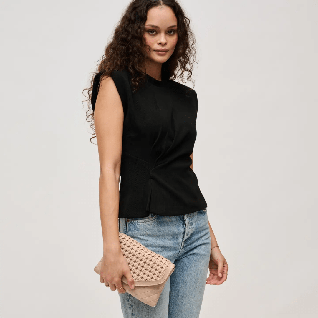 Urban Expressions Emma Woven Crossbody - Natural - Urban Expressions