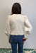 Very Moda Crochet Square Bishop Sleeve Sweater - Beige - Very Moda