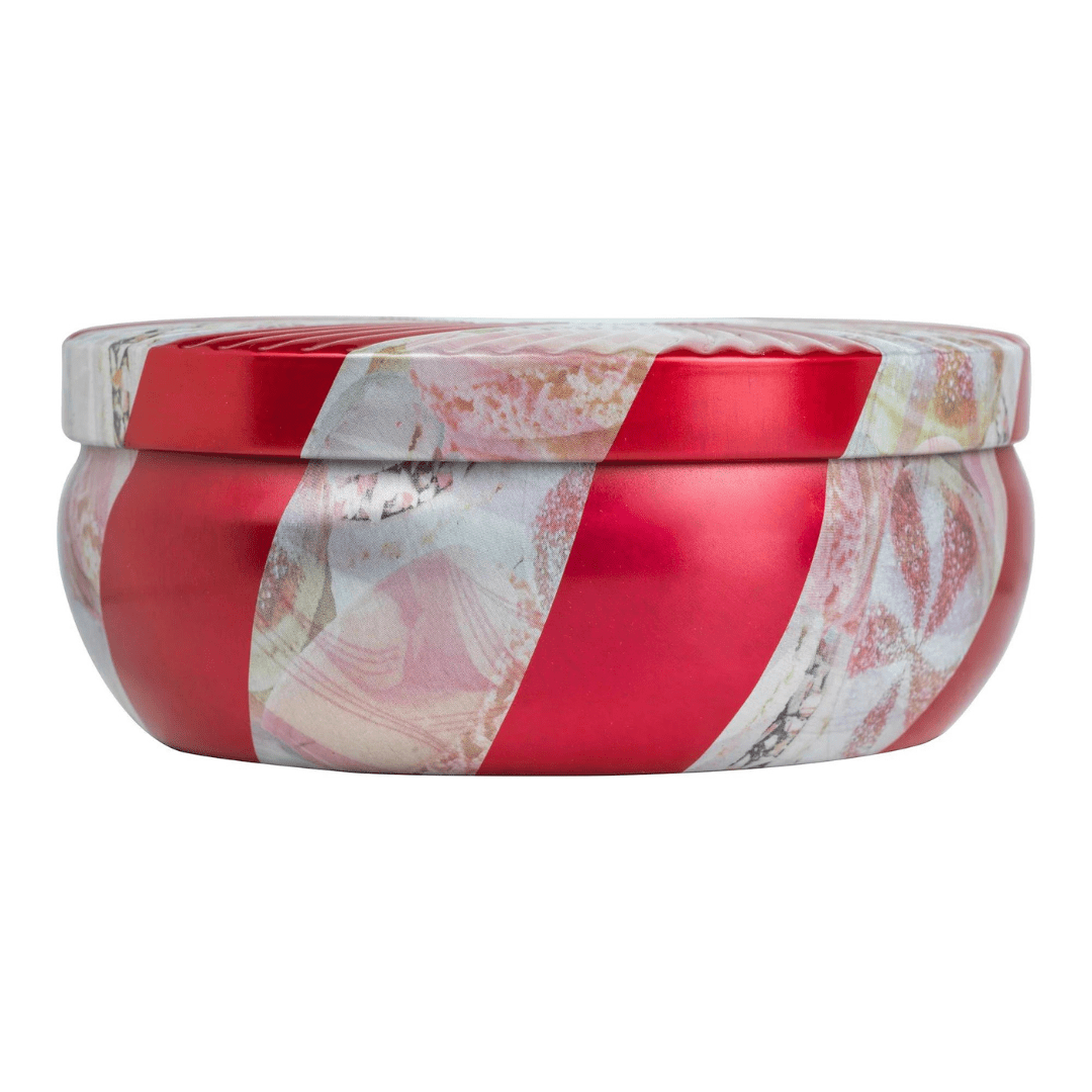 Voluspa 3 Wick Tin Candle - Crushed Candy Cane - Voluspa