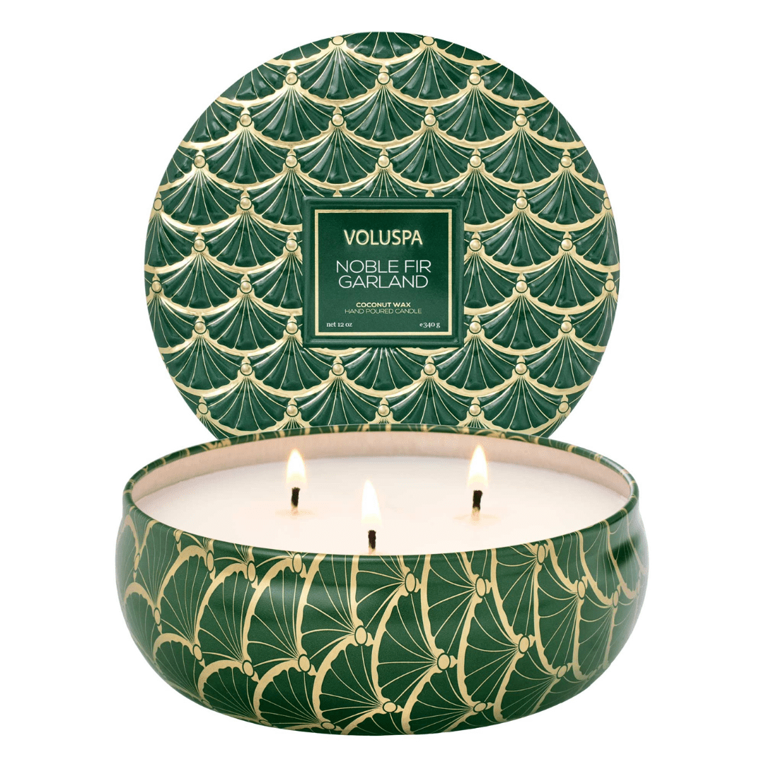 Voluspa 3 Wick Tin Candle - Noble Fir - Voluspa