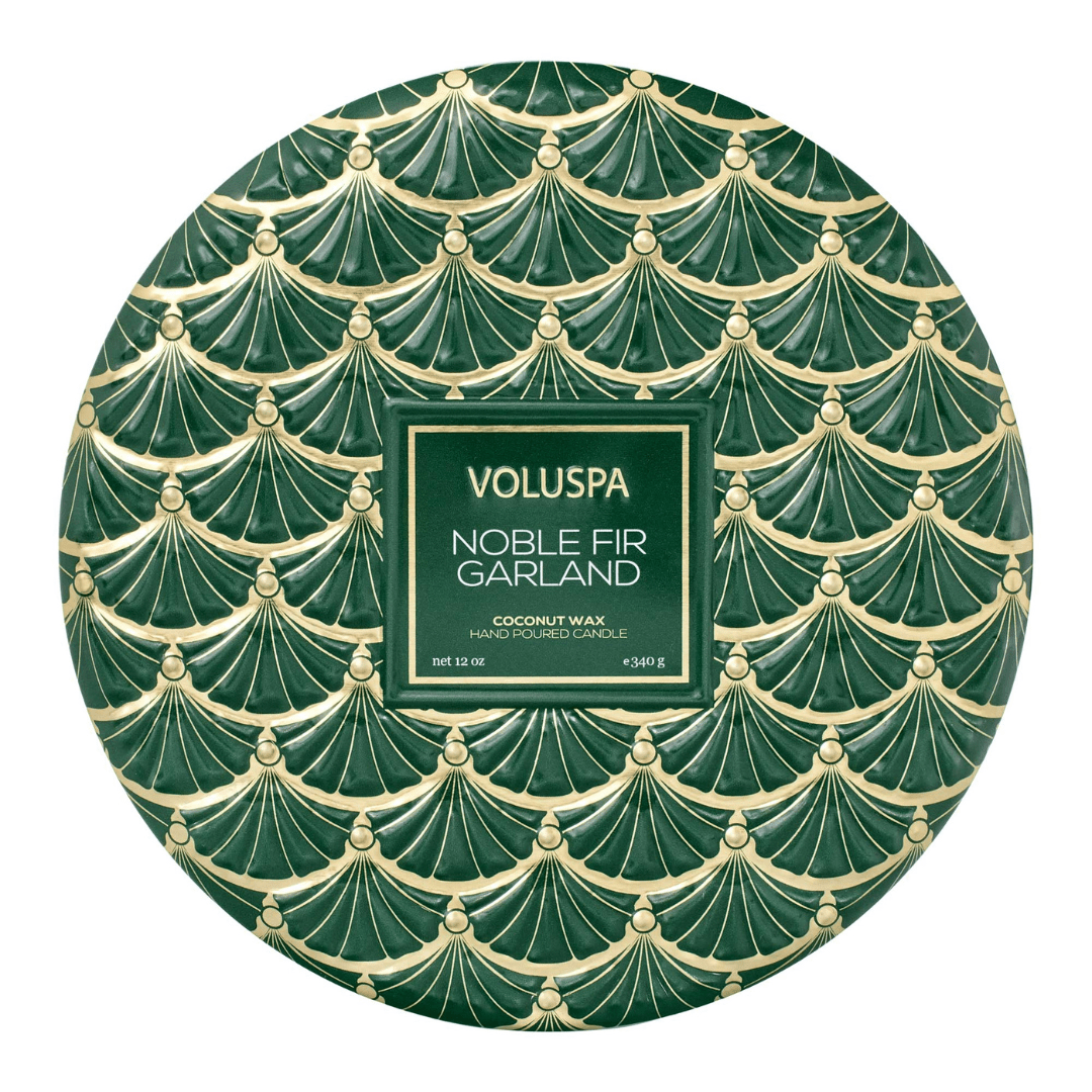 Voluspa 3 Wick Tin Candle - Noble Fir - Voluspa