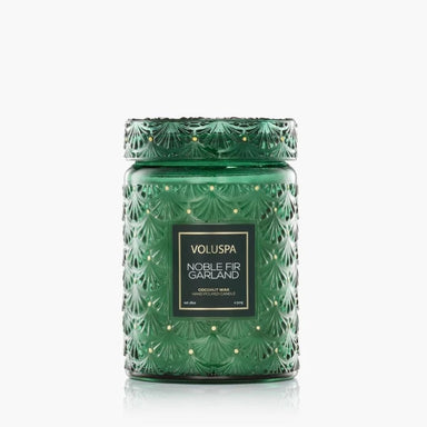 Voluspa Large Jar Candle In Noble Fir Garland - Voluspa