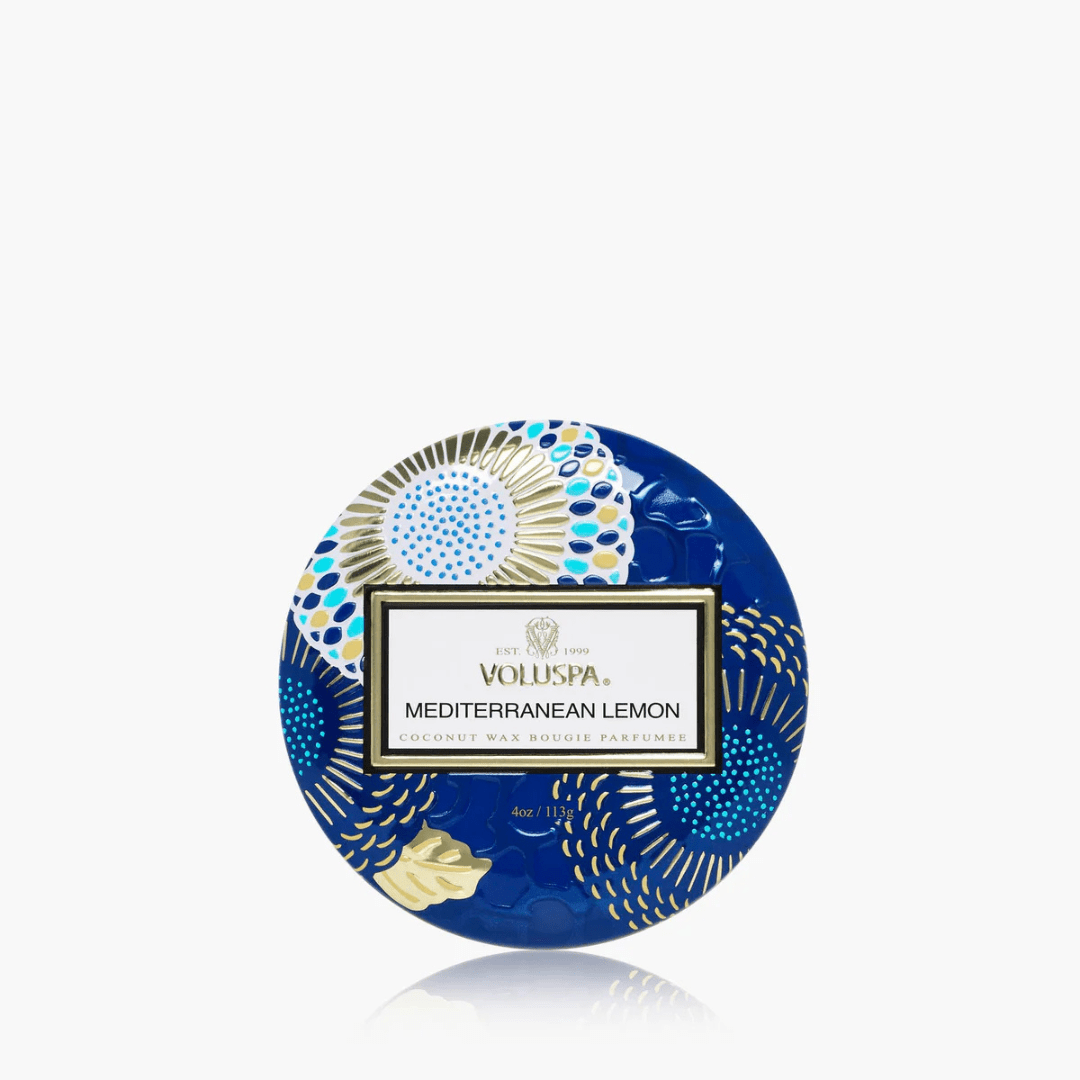 Voluspa Mini Tin Candle - Mediterranean Lemon - Voluspa