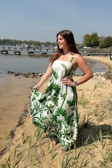 Walker and Wade Giselle Dress - Green Bali Jungle - Walker and Wade