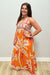 Walker and Wade Giselle Dress - Orange Palm - Walker and Wade