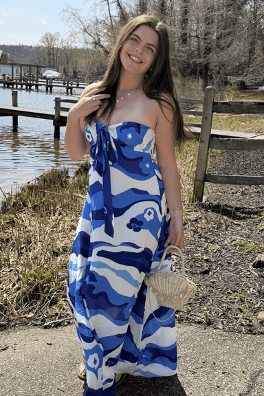 Walker & Wade Byron Bay Dress - Blue Cloud - Walker and Wade