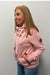 Wanakome Hestia Full-Zip Sweatshirt Heather Pink - Wanakome