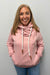 Wanakome Hestia Full-Zip Sweatshirt Heather Pink - Wanakome