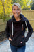 Wanakome Hestia Zip Cowl Neck Sweatshirt - Black - Wanakome