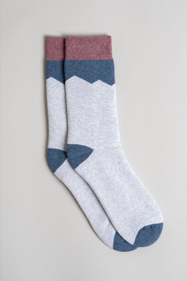 Wanakome Peak Socks in Sky Heather Mix